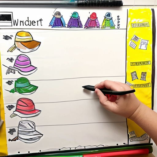 create whiteboard for drawings that i can draw for kindergartners 
 for the following:Desert	hat, sunglasses, T-shirt, shorts, sunscreen
Rainforest	raincoat, rain boots, umbrella
Polar	heavy coat, winter hat, scarf, gloves, snow boots
Mountains	jacket, warm hat, boots, long pants