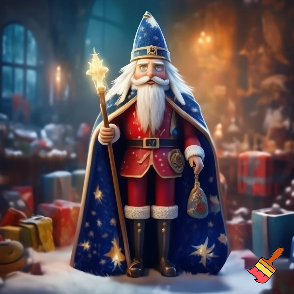 A wizard Nutcracker Santa Claus Nutcracker
