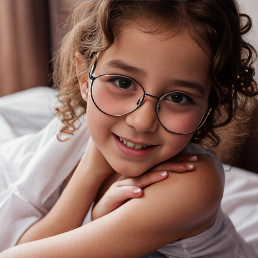 Cute adorable niña Chilindrina y enfermera glasses con hair lazo curly con verano casual formal elegante sensual sexy con close up whispering touching ear each other secrets con paséo con ciudad 5