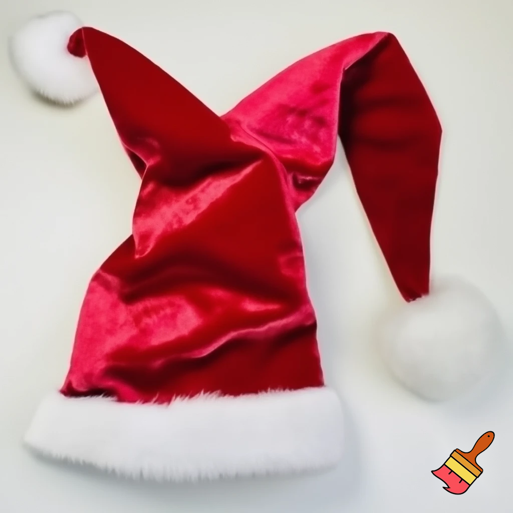 Christmas wizard hat velvet and fabric Santa Claus hat