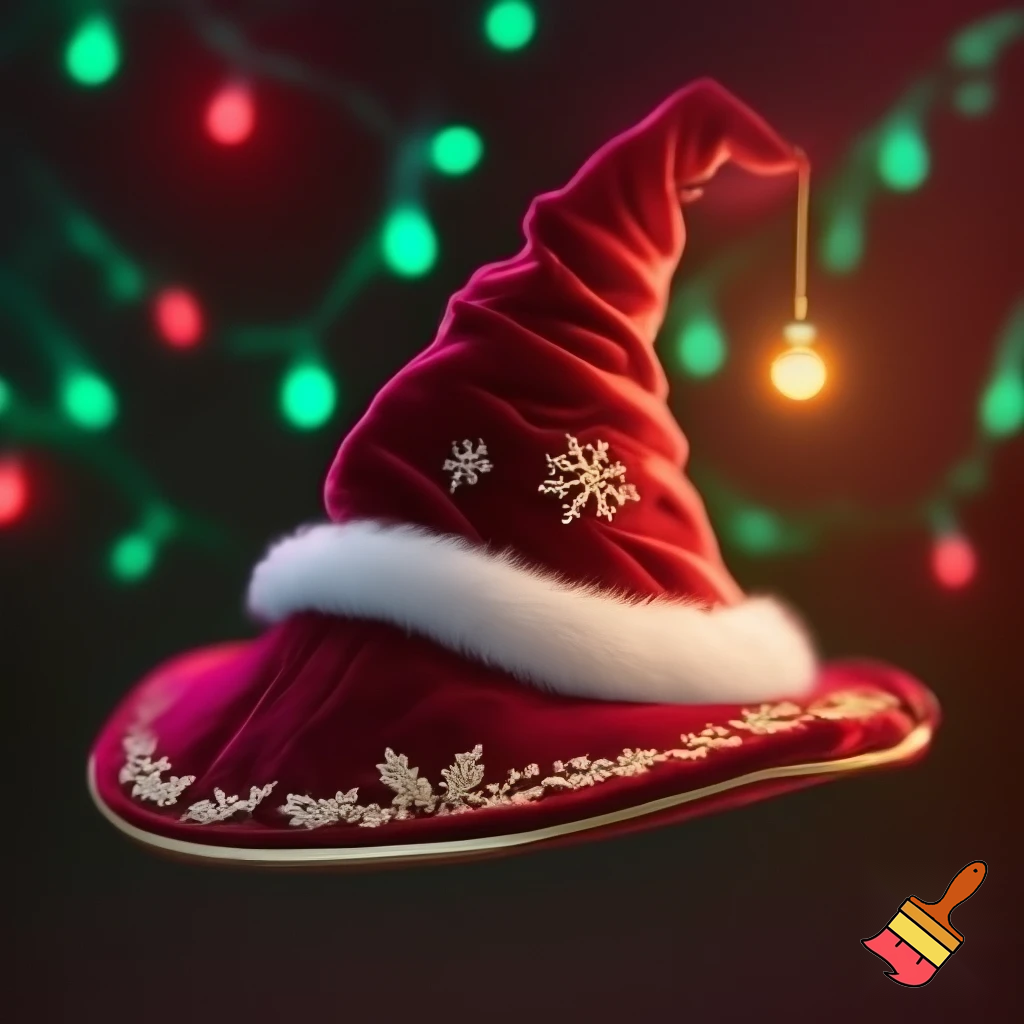 Christmas wizard hat