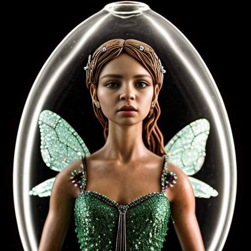 glass glass glass glass fairy, photorealistic