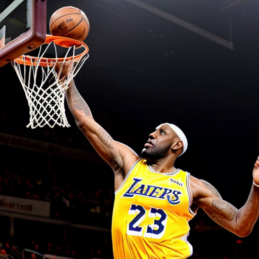 67 guinia pig with lightning with lebron james dunking a basket ball