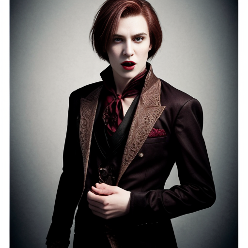 Vampire Prince with Brown Hair 