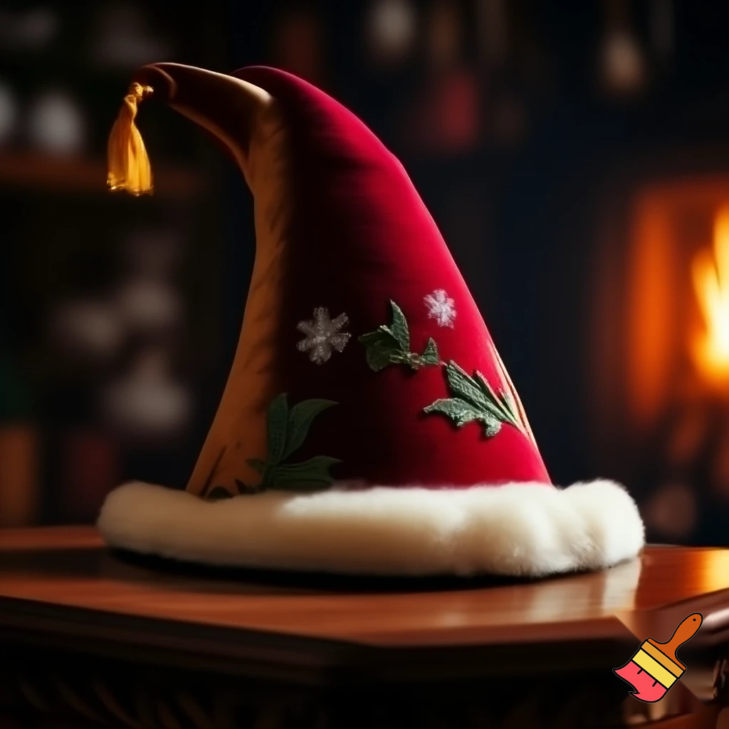 Christmas wizard hat