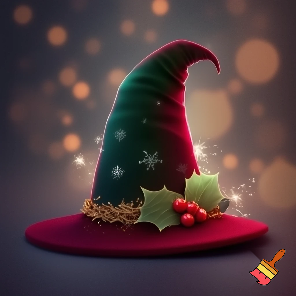 Christmas wizard hat