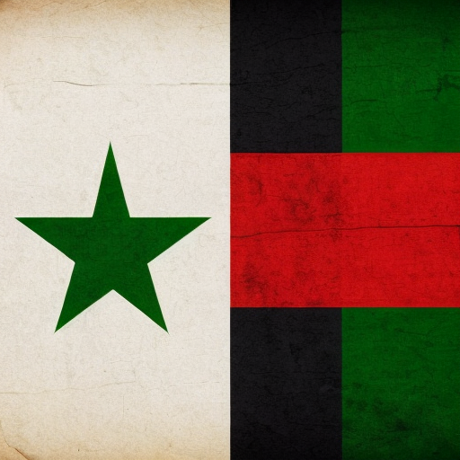 indian flag mixed with bangaldesh and pakistan flag

