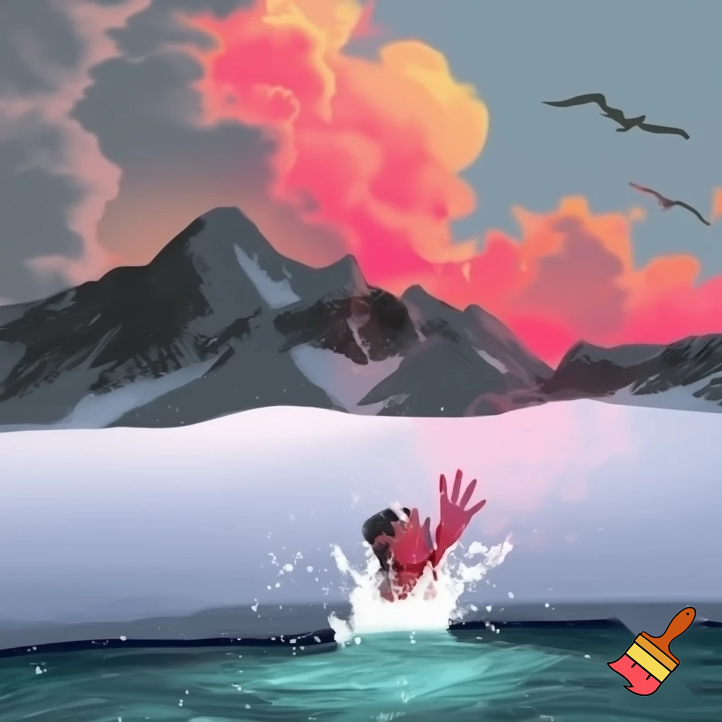 The sky was wrapped in a warm blanket of clouds whilst the sun peeped through.As I looked up,the seagulls cried out loudly as they gracefully flew across the sky.As I began walking across the velvety snow my cheeks turned bright red and my nose began to drip out water.When I opened my mouth a cloud of smoke burst out.

The mountains were grey and black.As I looked into the sky the clouds turned a bright pink and orange as they moved closer together like a happy family.The temperature dropped even lower and my legs felt like they were about to freeze  but i kept walking and didn't give up.The snow went onto my face and my hands started to become even colder but i still didn’t give up.

The waves splashed into the sky and sprayed onto my face.Whilst I wasn't looking a whale splashed out the water and into the sky my stomach dropped in shock.The water was a calm blue and green and I saw a turtle through it.
