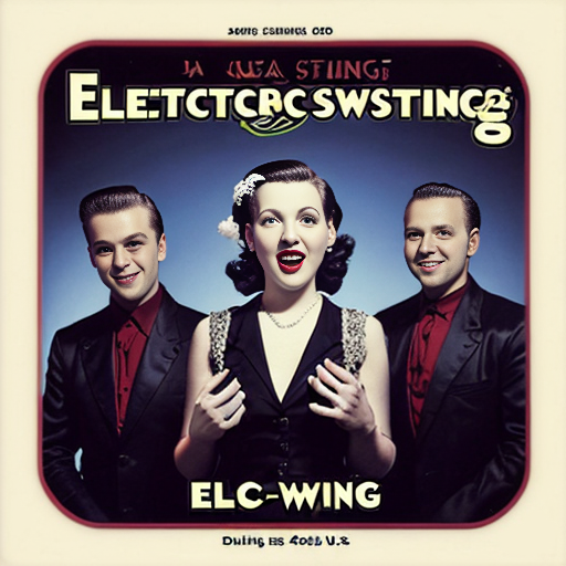 A CD cover named "ELECTRO SWING THING" FEATURING 40s U.S.O. style singers.