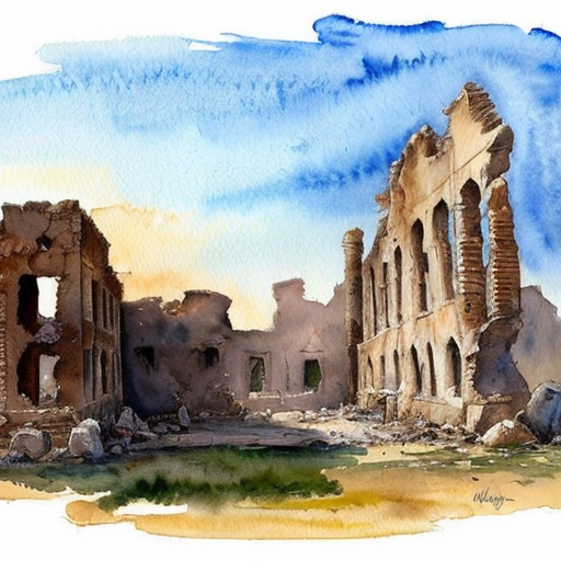 generate a picture from a film of a su[perhero who saves a ruined city