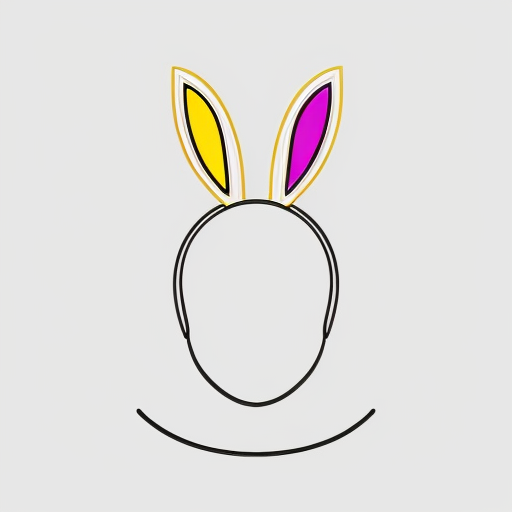 Easter bunny top hat headband, Easter bunny ears headband top hat purple and white and gold