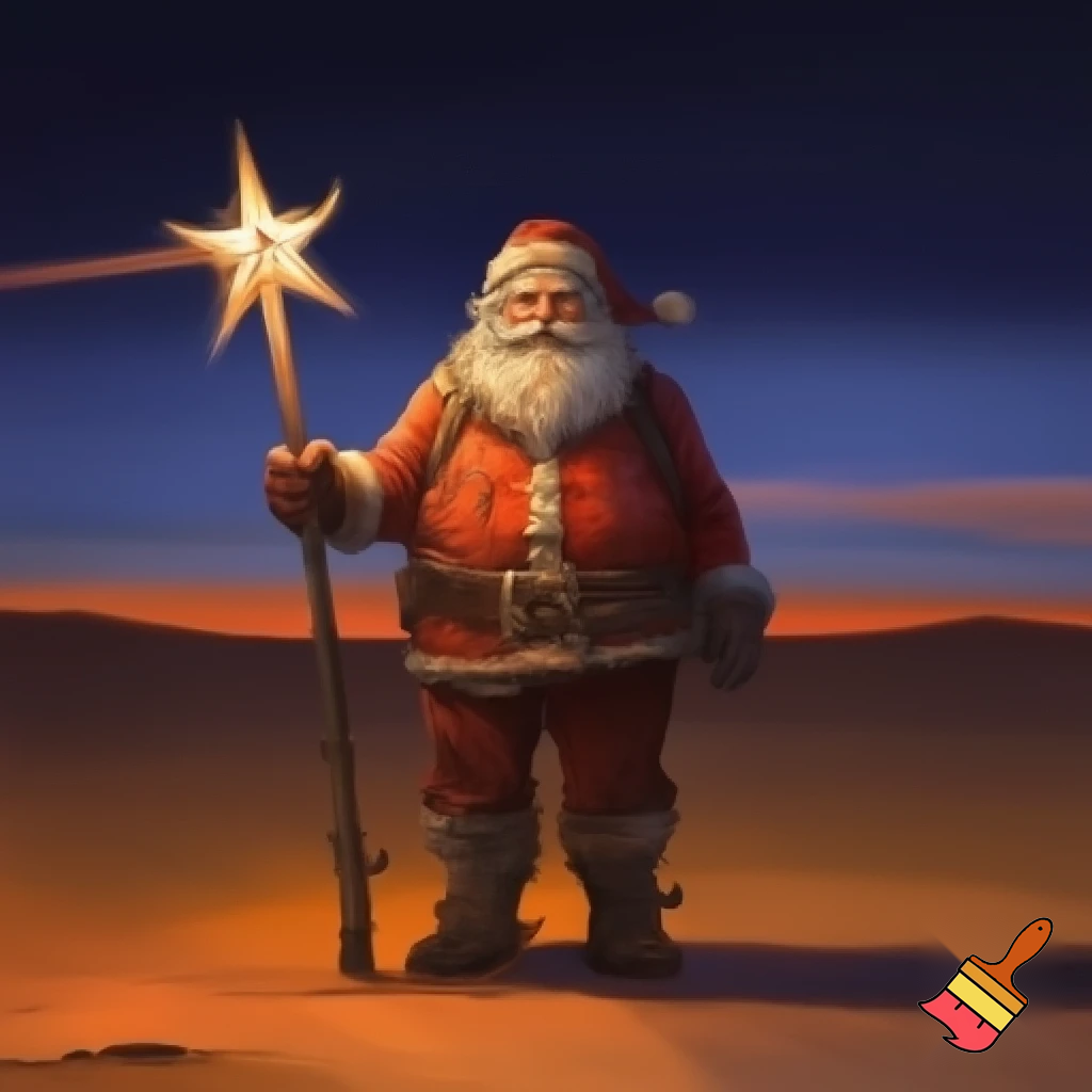 Richard Russia, Santa Claus with the walking stick star