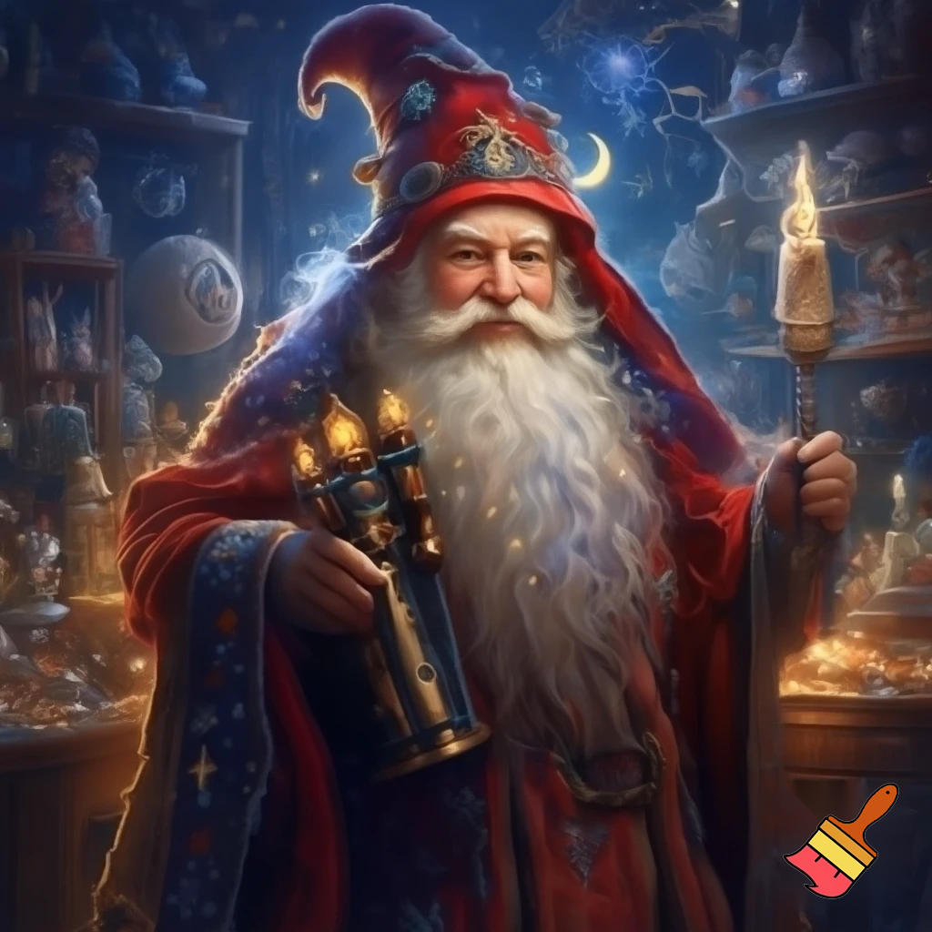Santa Claus Nutcracker wizard