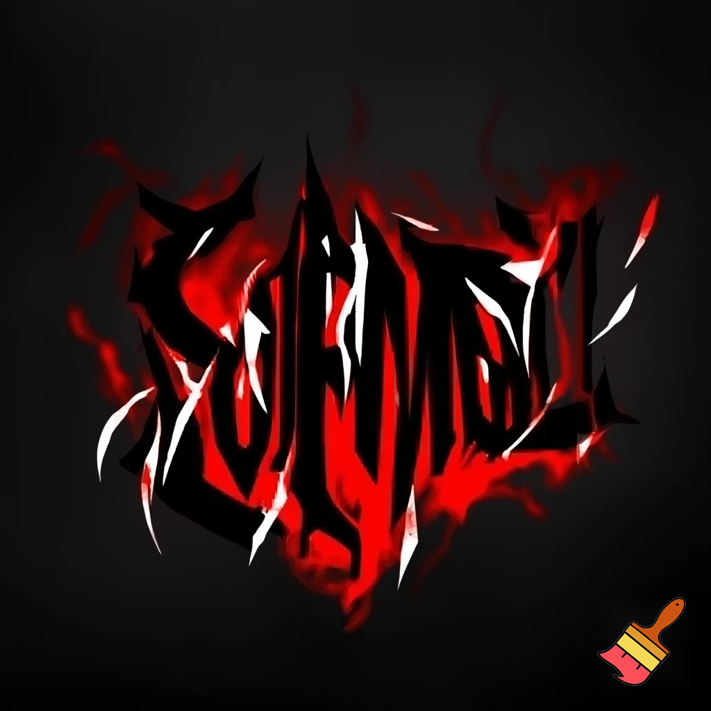 Сделай красиво в агрессивном стиле (используя преимущественно чёрный, красный, белый цвета) логотип названия клана: ARDENT FURY (очень важно использовать именно такое название, в соответствии буква в букву)