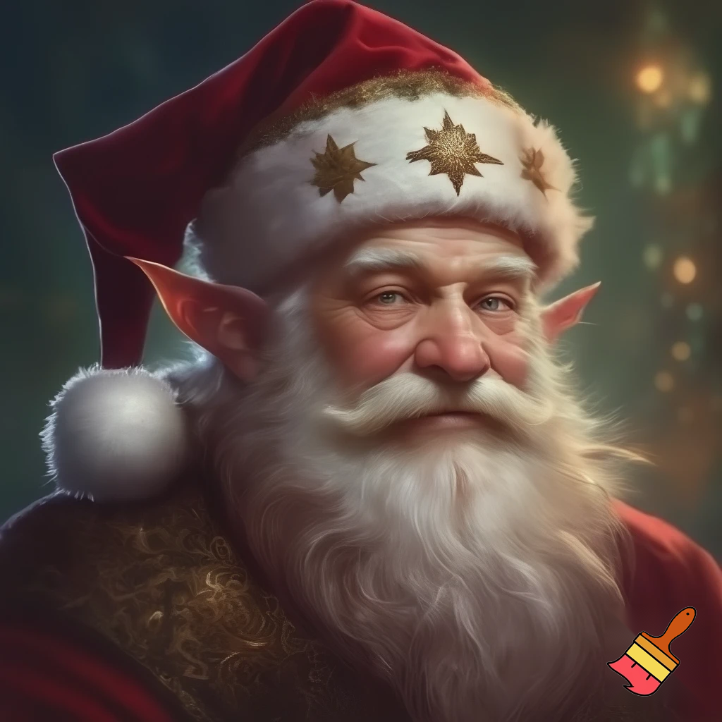 Elf Santa Claus hat velvet