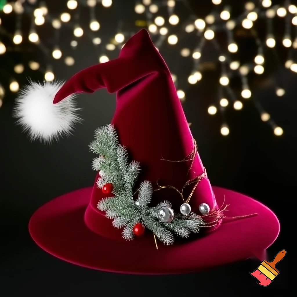 Christmas wizard hat