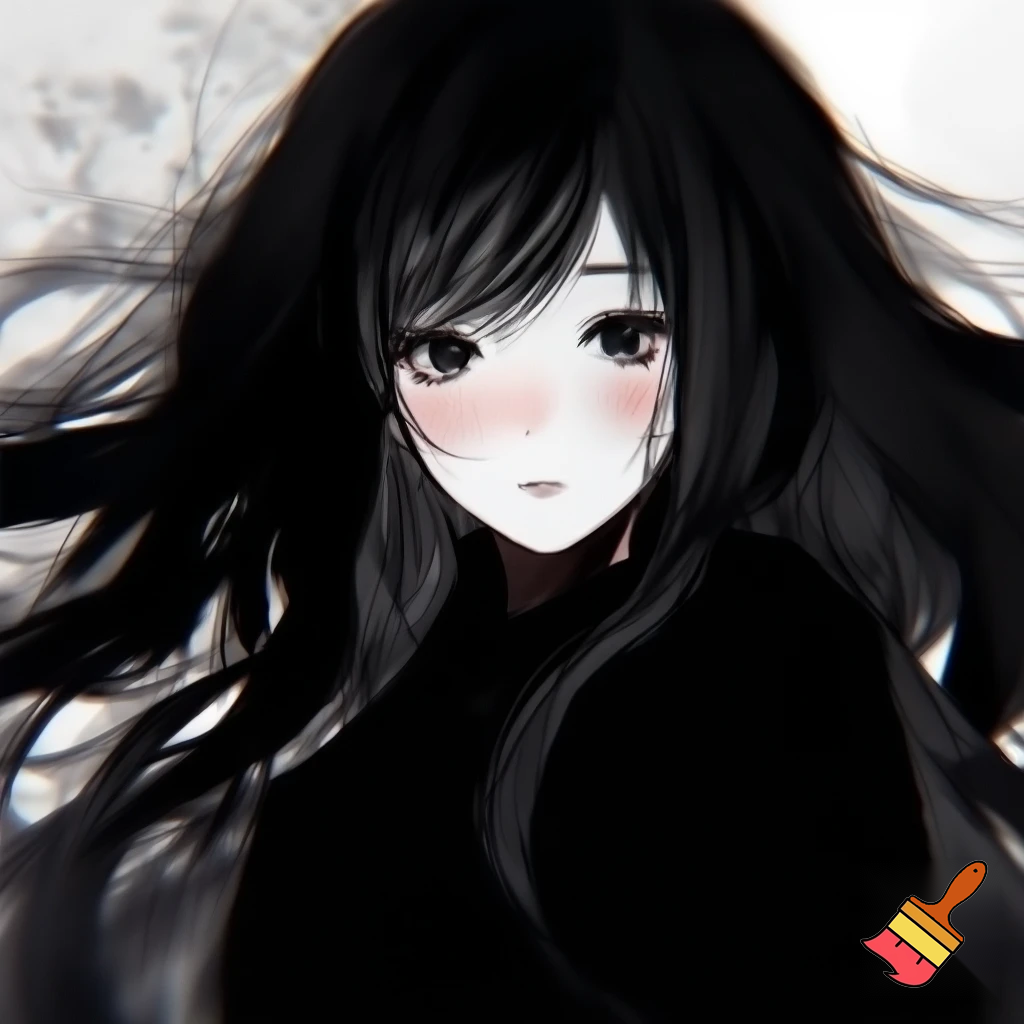 fait la en noir et blanc et plus style manga c une fille cheuveux long et tres 
ebourife  style dessin adolessante de 16 ans



