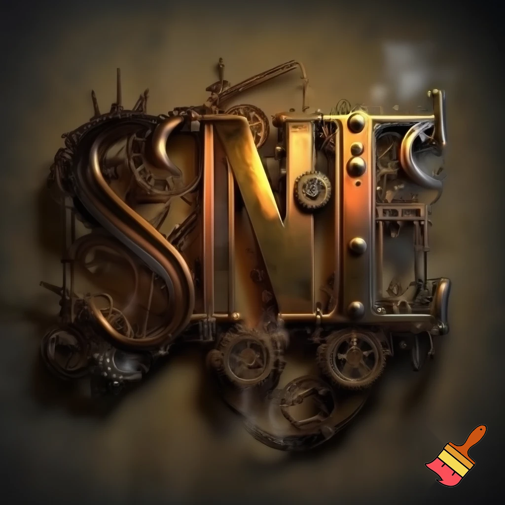 CREATE PNG STEAMPUNK 3D LETTERING WHICH READS "BERGY'S BIG BEAUTIFUL"