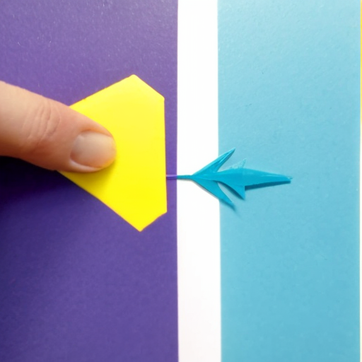 create a blue to purple arrow with the tip point up
