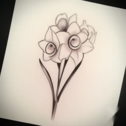 december birth flower tattoo