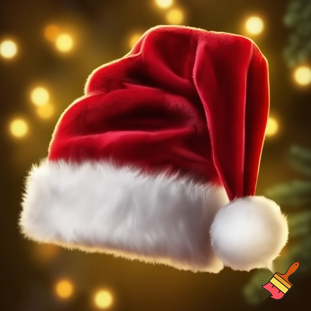Christmas wizard hat red Santa Claus hat