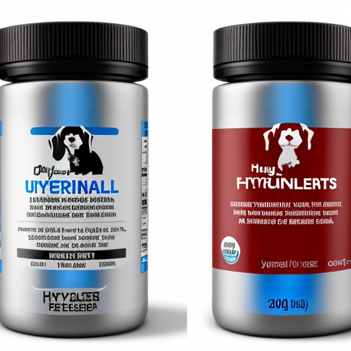 Generate a label design drawing of universal nutritional supplements for cats and dogs, with a silhouette or portrait of a cat or dog, with a specification of 200 capsules/bottle, highlighting the advantages of the product in regulating immunity and improving the intestines, with high color contrast and blue as the main color
