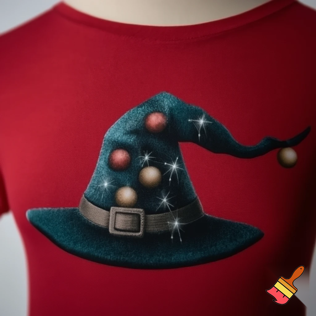 Christmas wizard hat a T-shirt magic T-shirt a big one