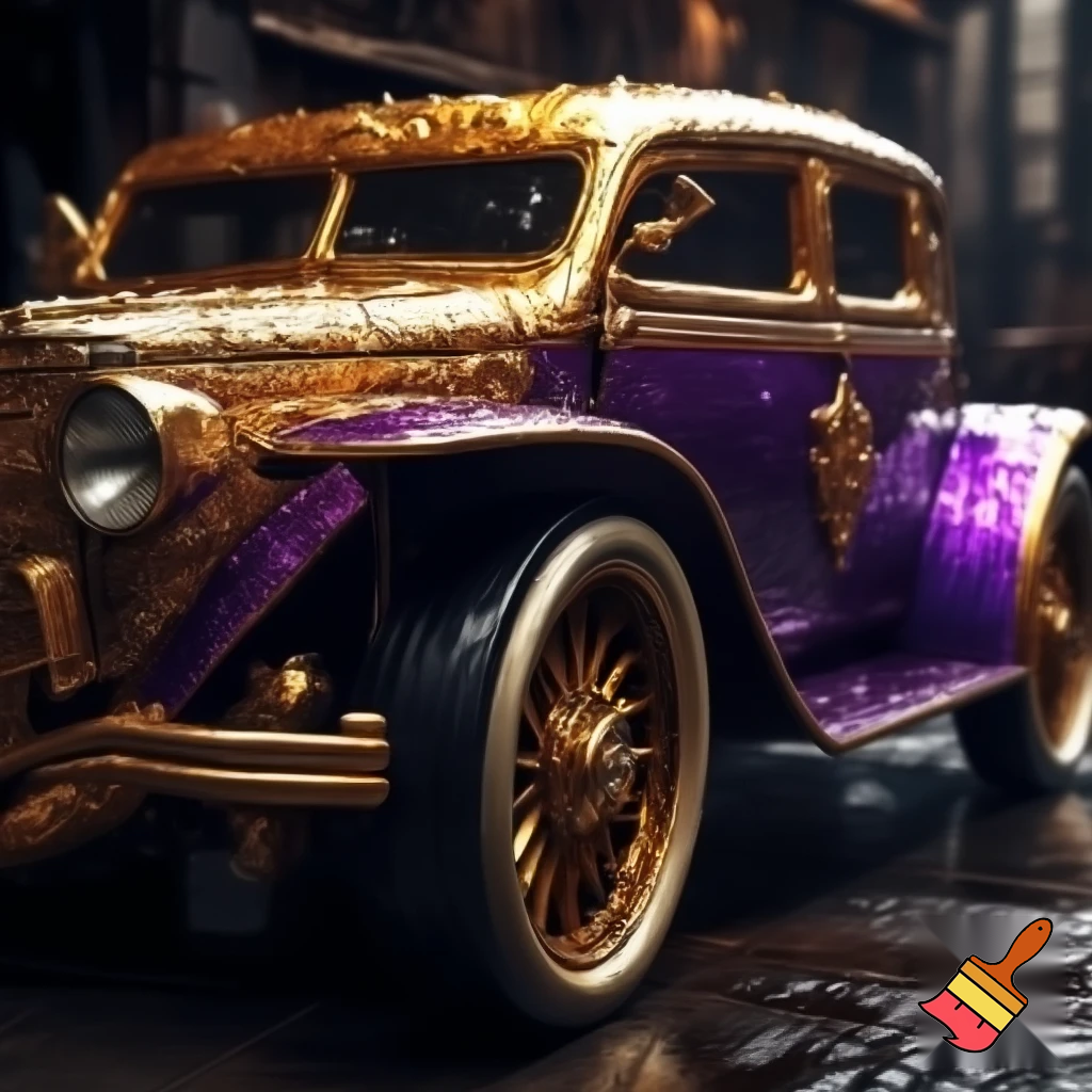Gold and purple wagon golden purple wet wagon