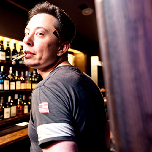 Elon musk arching his back revealing on a lavender bed sniffing ice spice's bass while smoking a geek bar and tearing up while his clussy is barely peaking through but is still visible