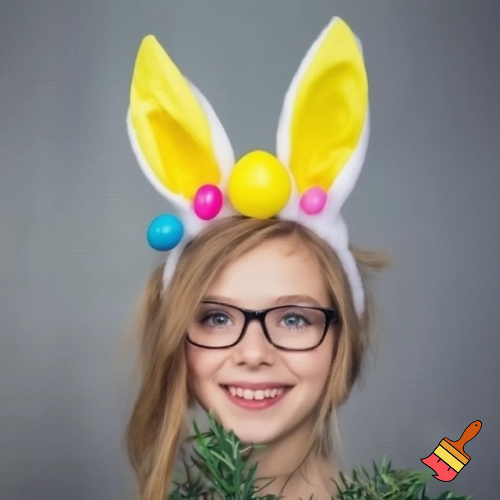 Easter ball top top hat is Easter bunny ears headband top hat