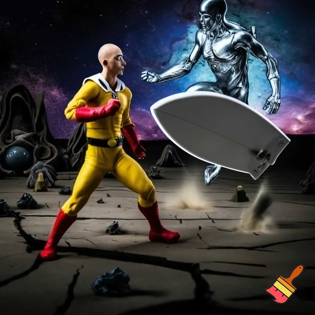 Saitama vs silver surfer
