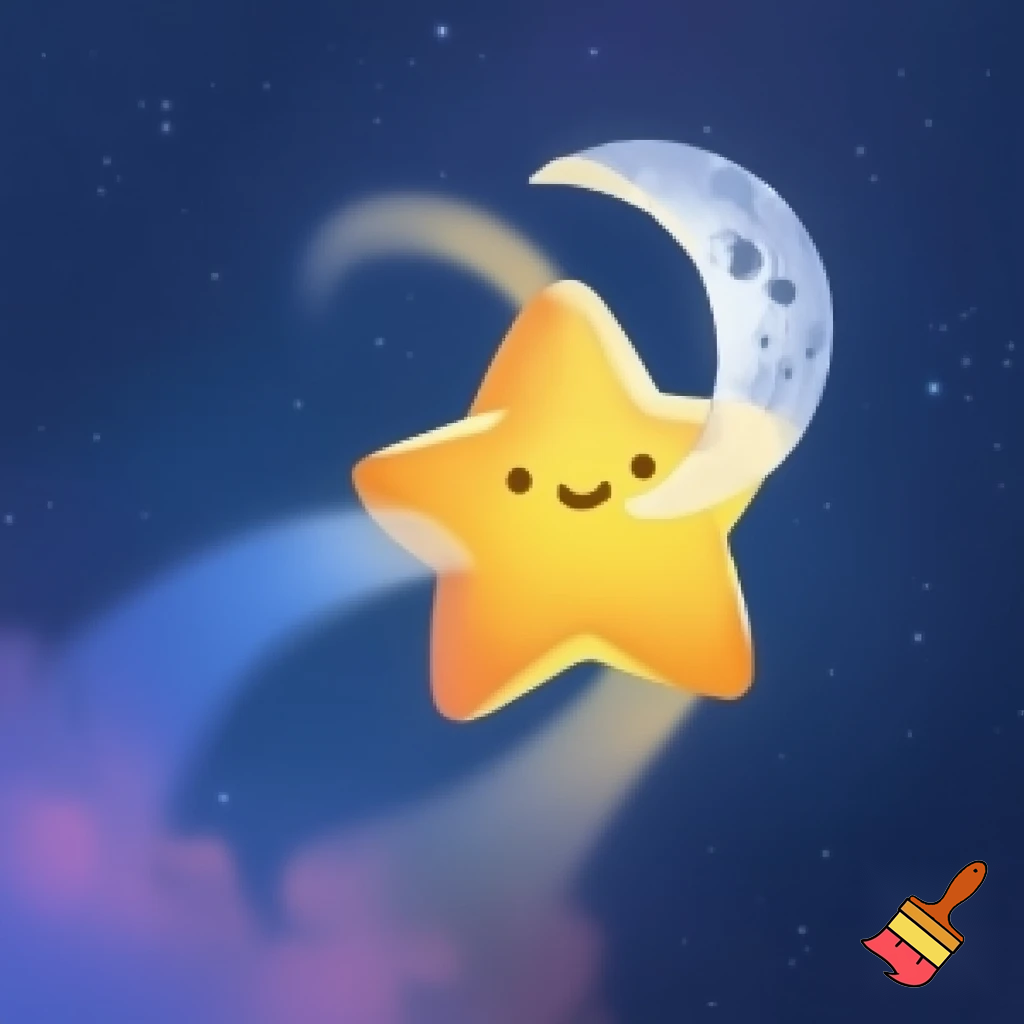 Star and the moon cartoon