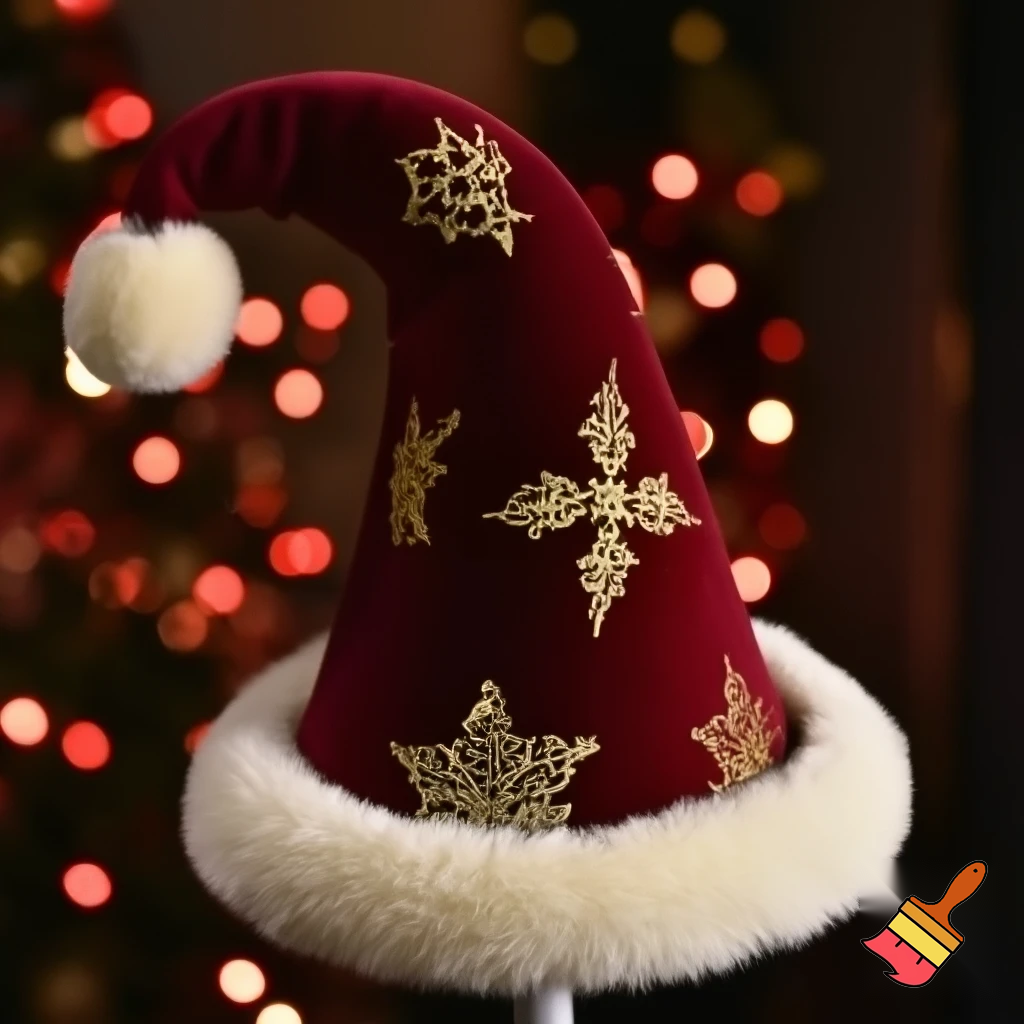 Christmas wizard hat Bendy hat
