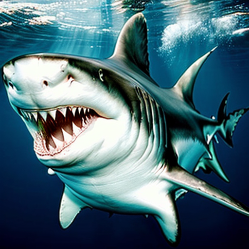 A shark hybrid with a mellon 