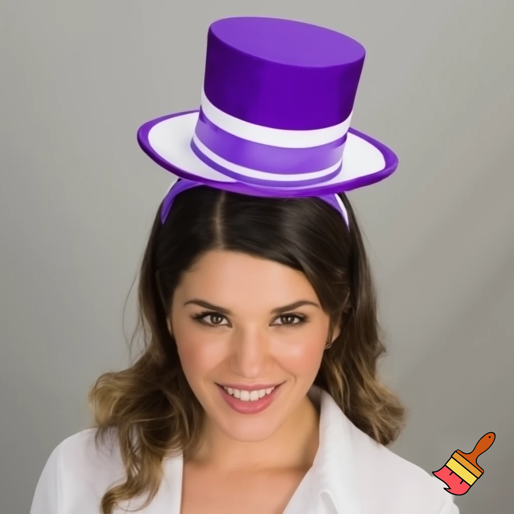 Easter top hat headband, yeah purple and white Easter hat Easter top hat purple white purple and white top headband hat