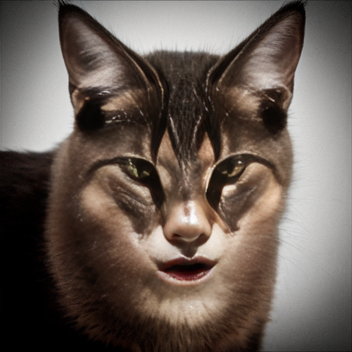 evil, sinister stare with scary smirk mugshot backround scary Feral cat