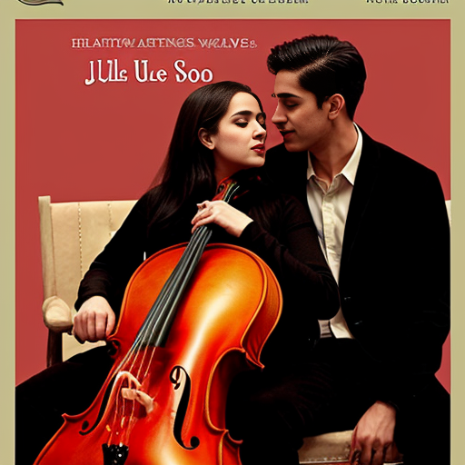 hi i want an alternative book cover for the book not another love song by julie soto. I want a cello couple on stage. with the name of the book and the name of the author 