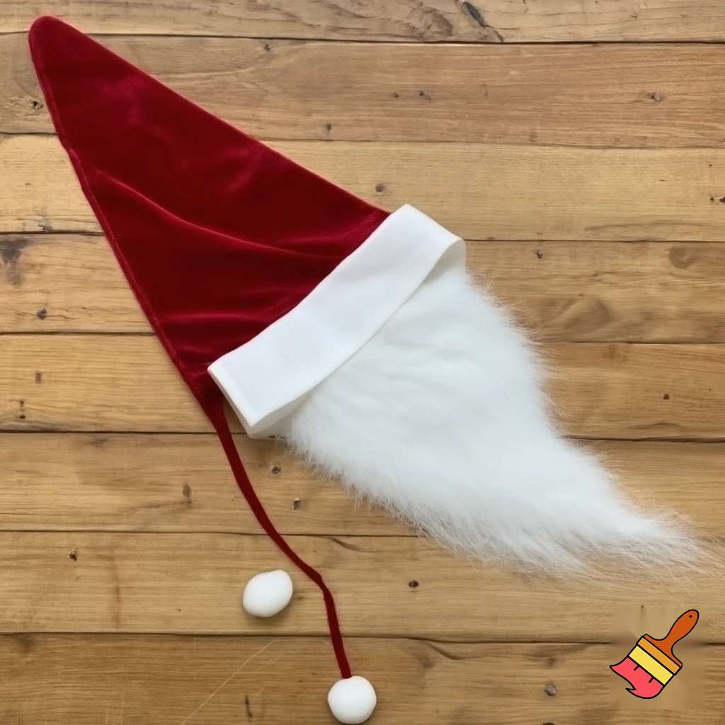 Fabric and velvet Christmas wizard hat Christmas hat Santa Claus hat