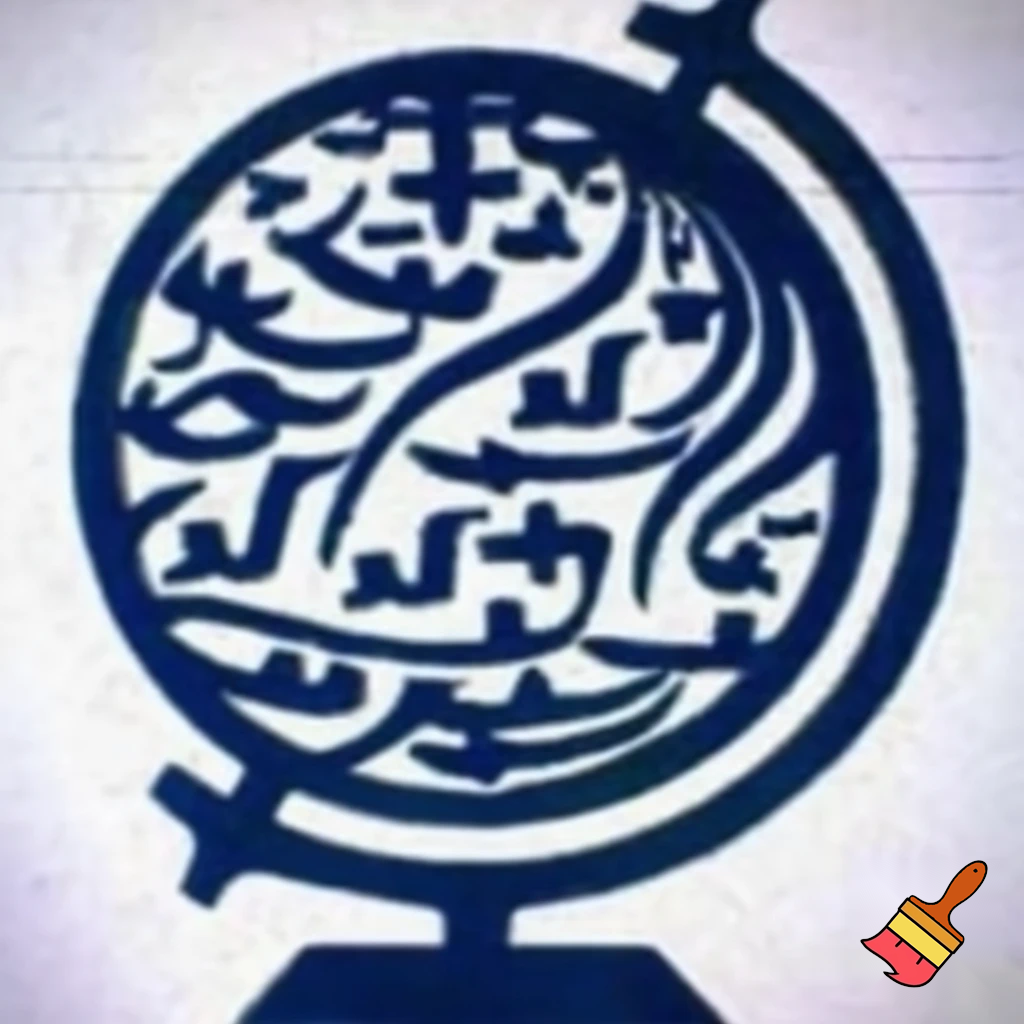 can you create a logo taht is dark navy blue and it showtype an compas in a globus form, that a compas is insted a globus, old globe with stand and looks like this but with compas  