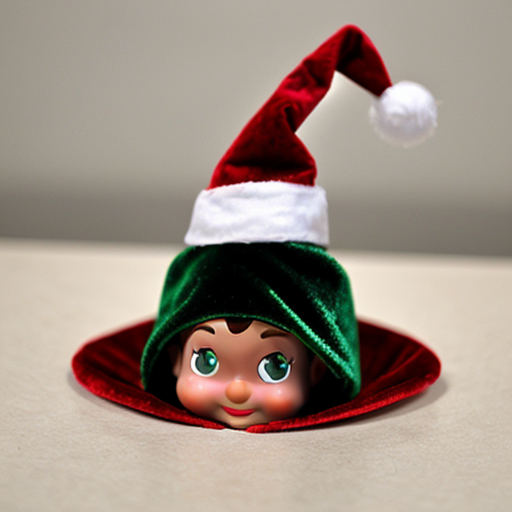 Christmas hat velvet elf on the shelf hat velvet