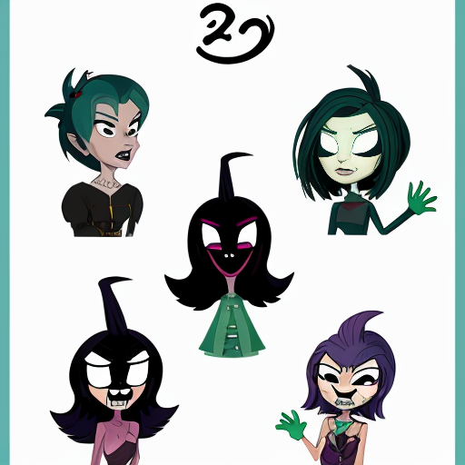 A bunch of hazbin characters