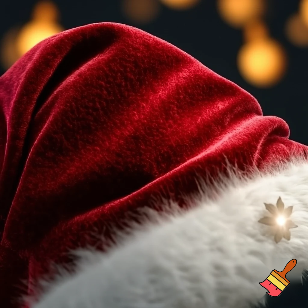 Christmas Santa Claus velvet hat delicate special delicate hat