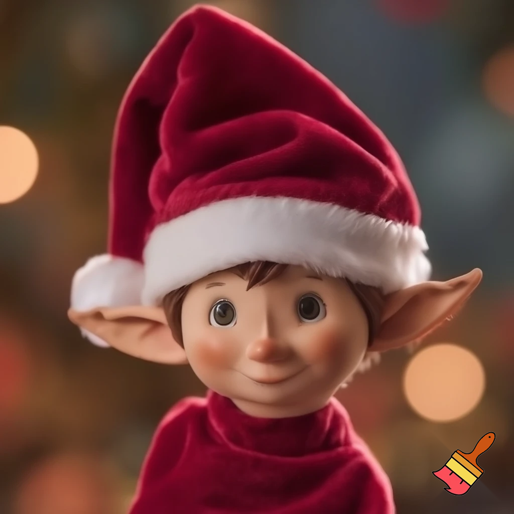 Elf on the shelf Santa Claus hat velvet hat elf on the shelf hat velvet hat