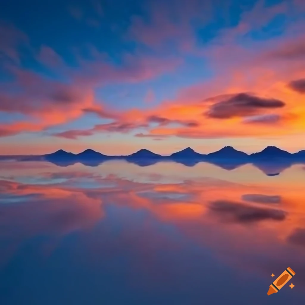 The Uyuni salt flat with sunrise light high quality photography 100 mpx