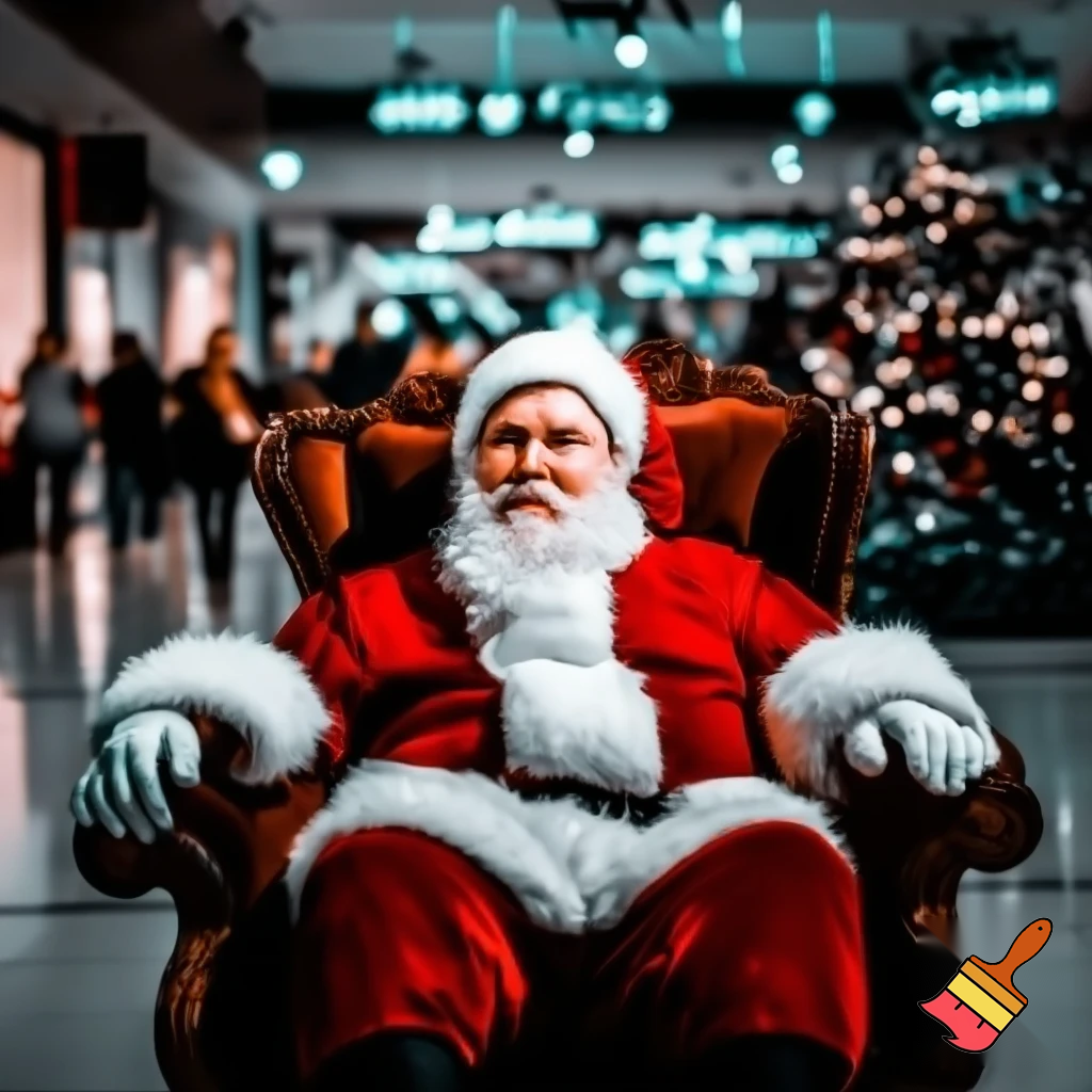 Santa Claus chair💫🌠⭐️🌟 Santa Claus shopping centre shopping centre