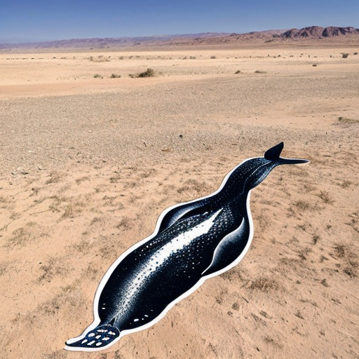draw a picture of a whale in the desert. the whale has sunglasses on.

