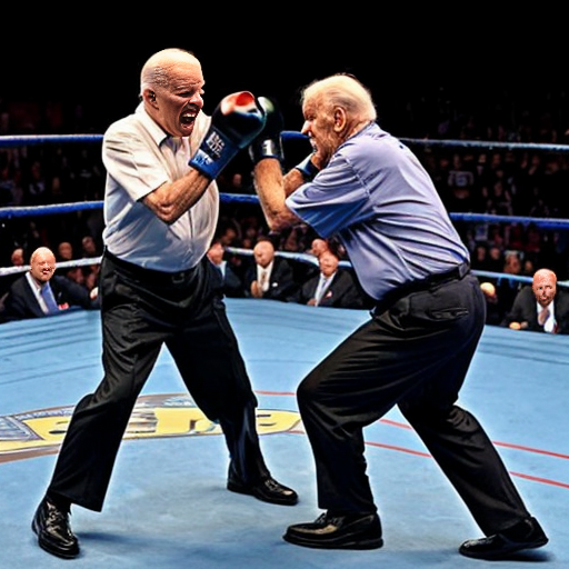 joe biden fighting the old man make it like a comic fight ( keep the old man and joe biden real tho)




