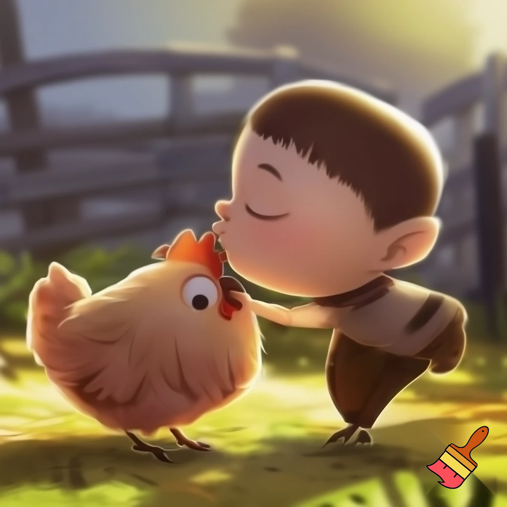 martinxu besando a pollo