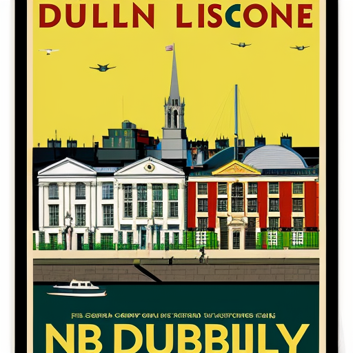 a poster about a school trip to dublin, ireland
