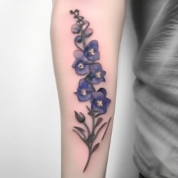 july birth flower tattoo